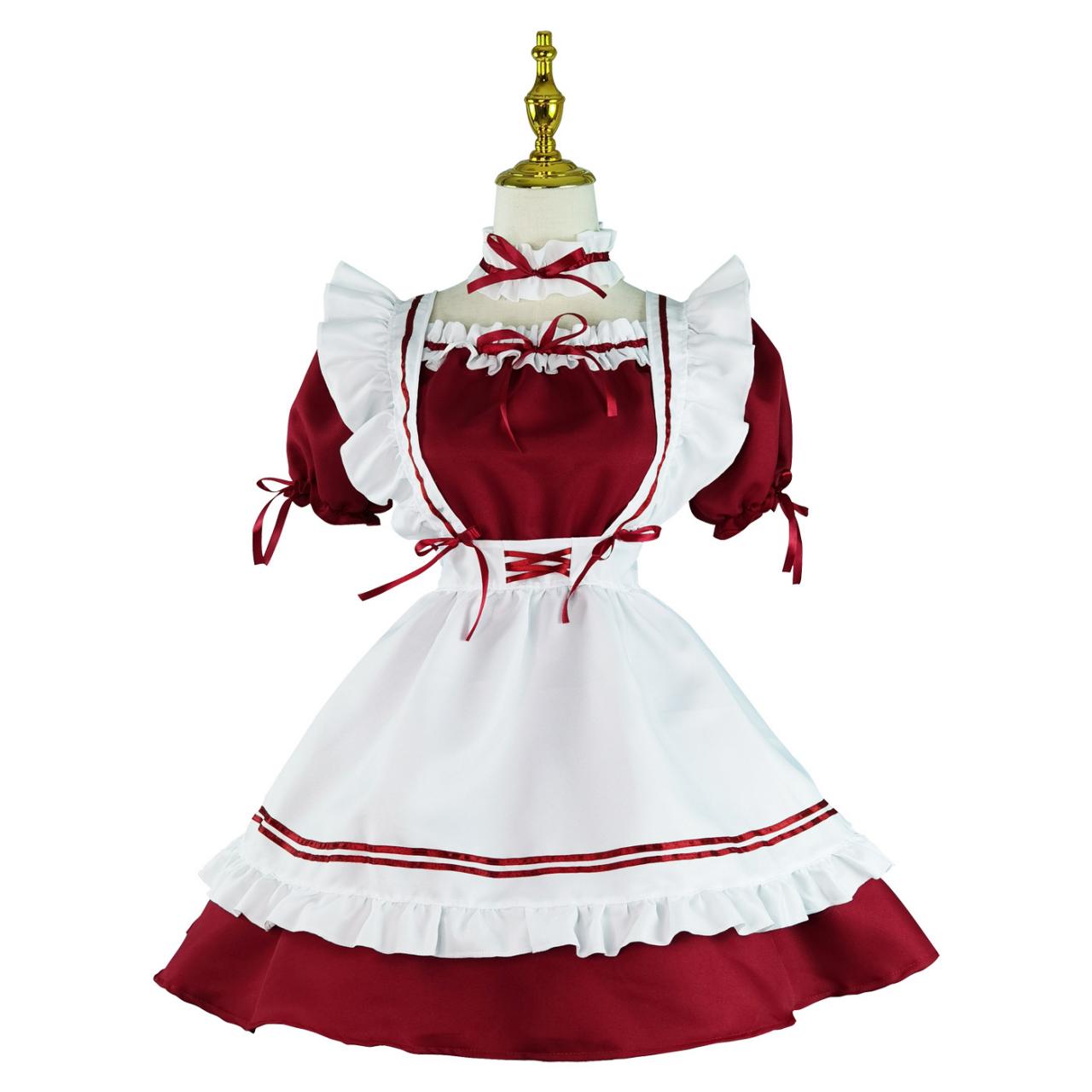 Anime Maid Cosplay Costume Dress For School Girls Maid Outfits Cute Lolita Dress Yc005