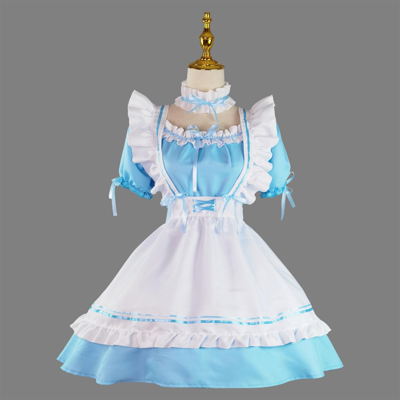 Anime Maid Cosplay Costume Dress For School Girls Maid Outfits Cute Lolita Dress Yc007