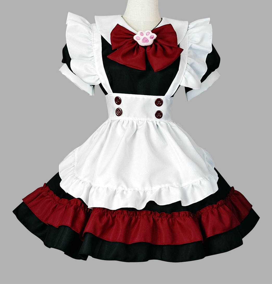 Anime Maid Cosplay Costume Dress For School Girls Maid Outfits Cute Lolita Dress Yc009