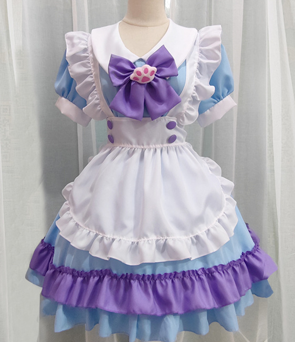 Anime Maid Cosplay Costume Dress For School Girls Maid Outfits Cute Lolita Dress Yc011