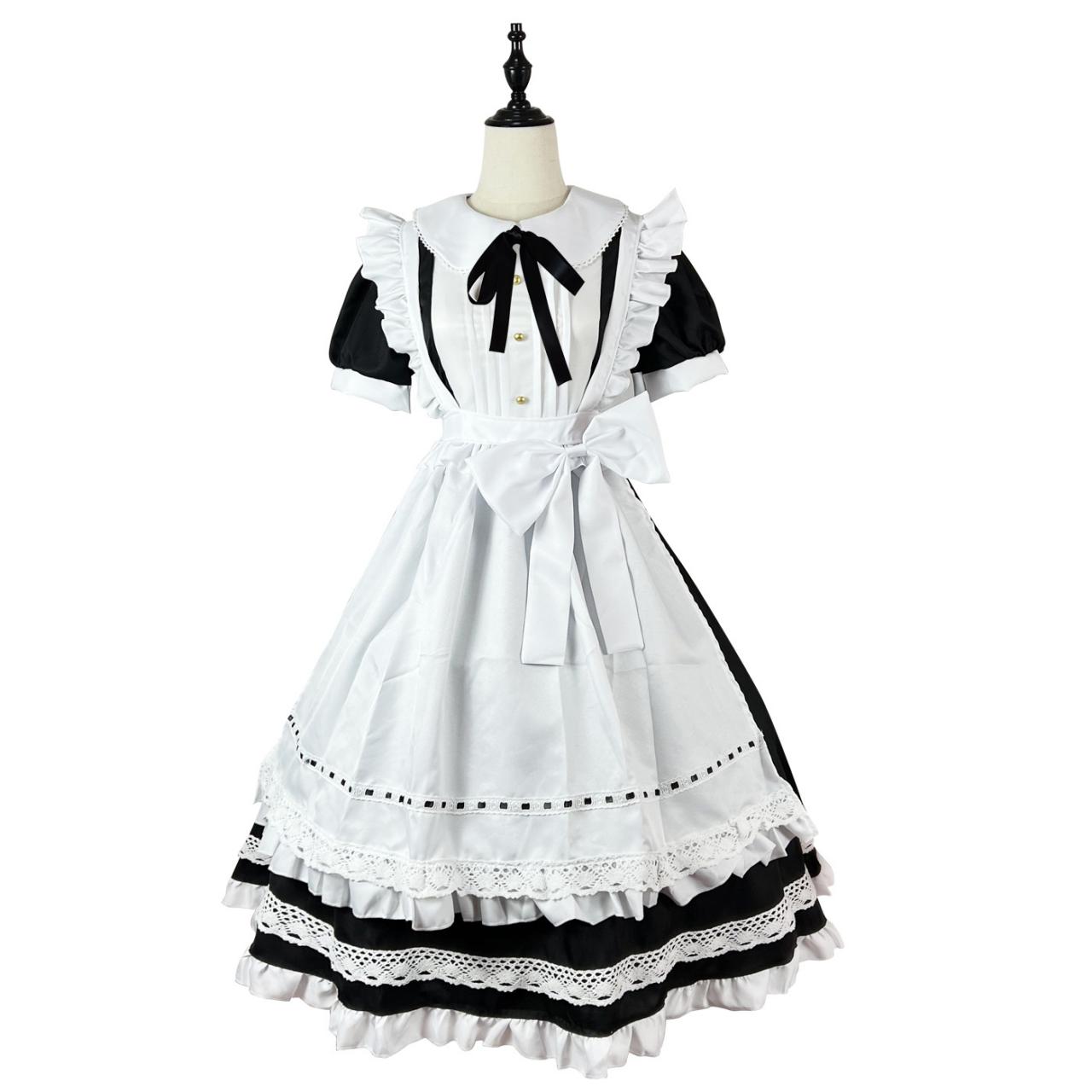 Anime Maid Cosplay Costume Dress For School Girls Maid Outfits Cute Lolita Dress Yc012
