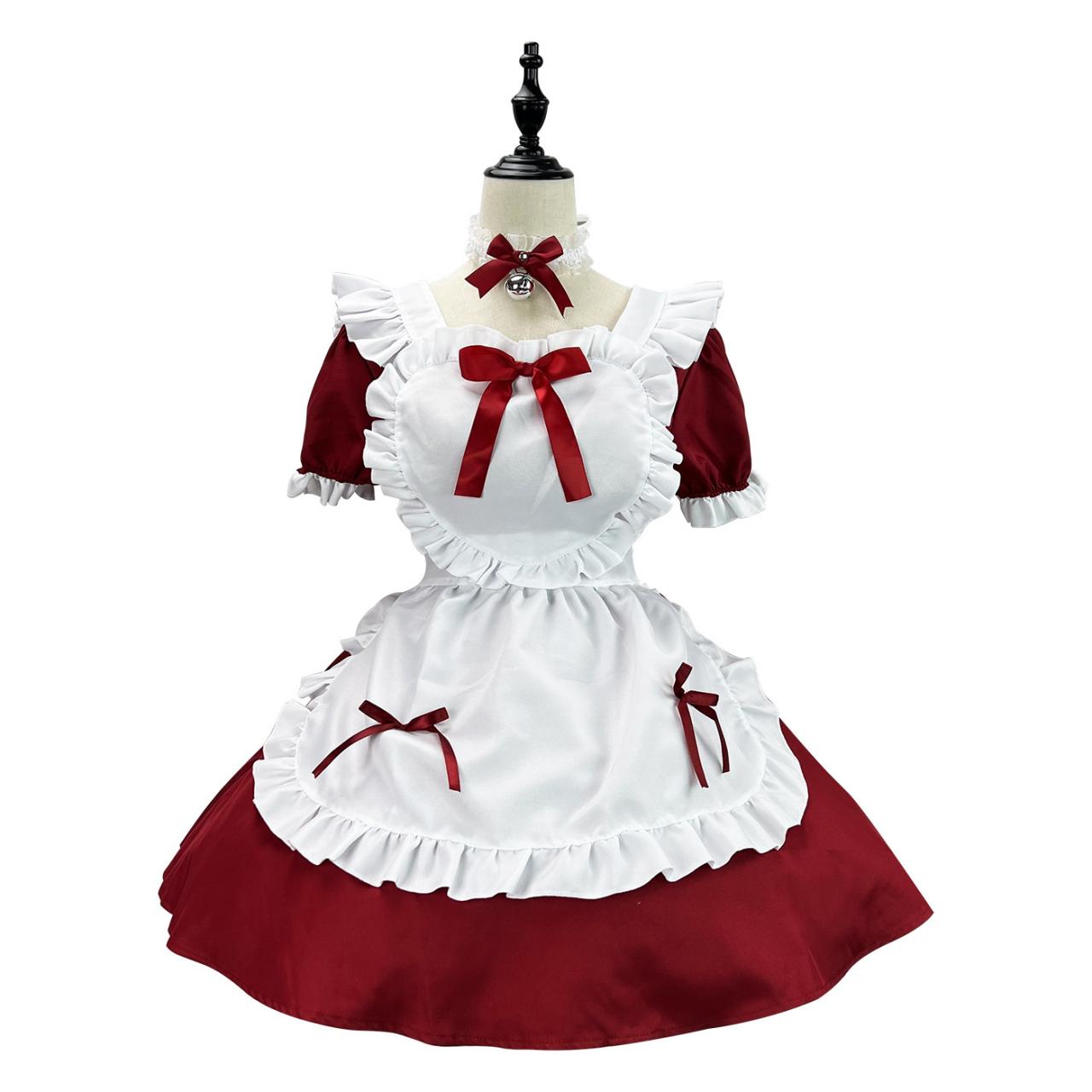 Anime Maid Cosplay Costume Dress For School Girls Maid Outfits Cute Lolita Dress Yc016