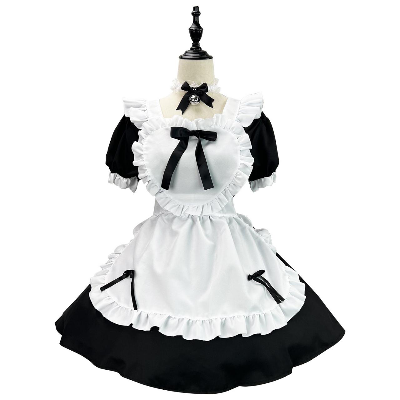 Anime Maid Cosplay Costume Dress For School Girls Maid Outfits Cute Lolita Dress Yc019