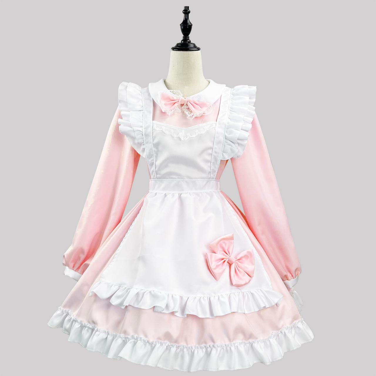 Anime Maid Cosplay Costume Dress For School Girls Maid Outfits Cute Lolita Dress Yc022
