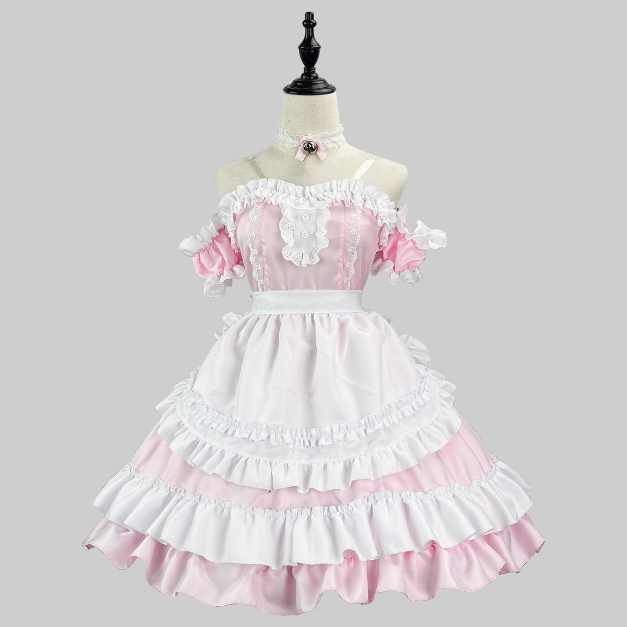 Anime Maid Cosplay Costume Dress For School Girls Maid Outfits Cute Lolita Dress Yc026