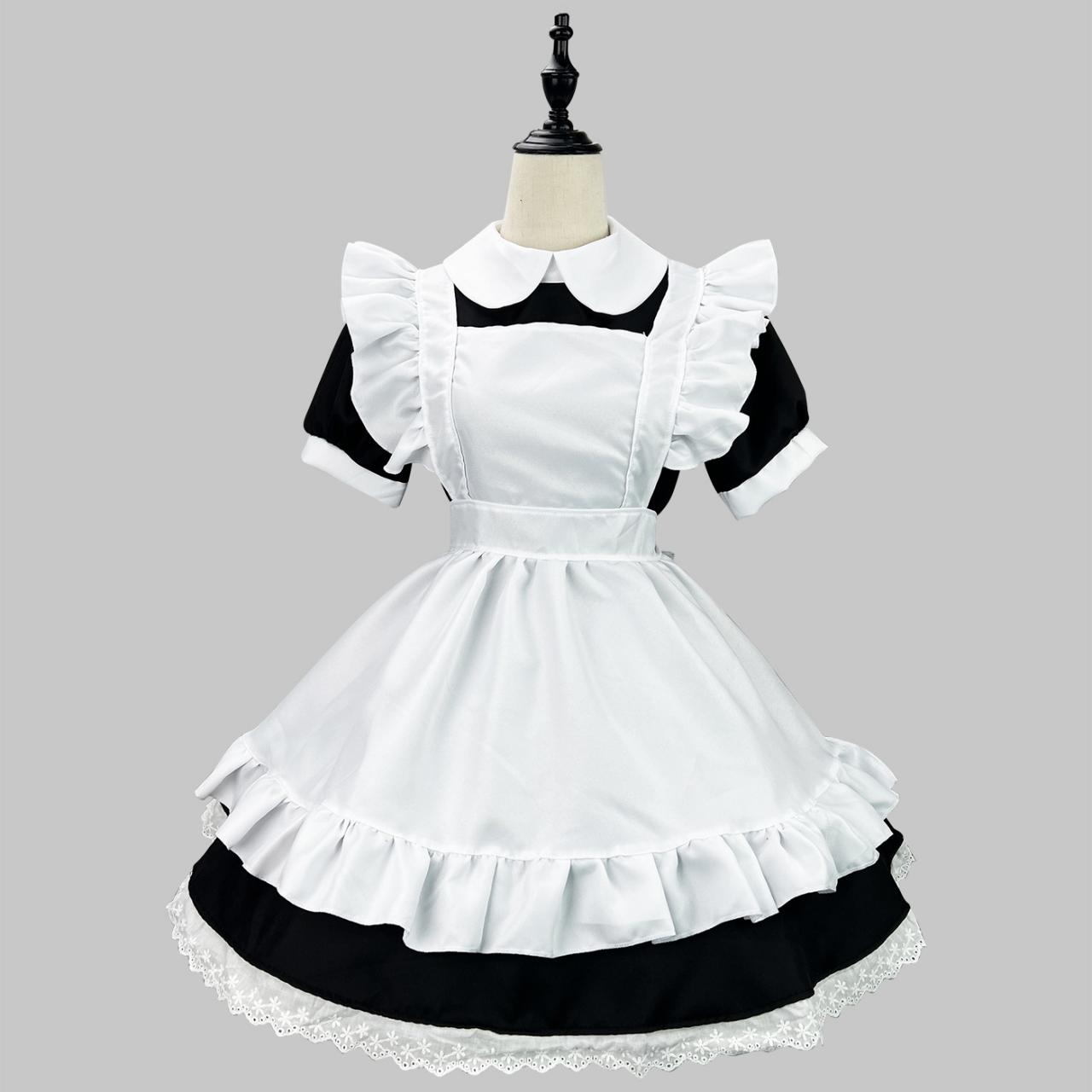Anime Maid Cosplay Costume Dress For School Girls Maid Outfits Cute Lolita Dress Yc036