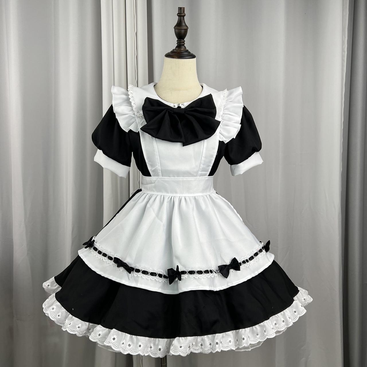 Anime Maid Cosplay Costume Dress For School Girls Maid Outfits Cute Lolita Dress Yc038
