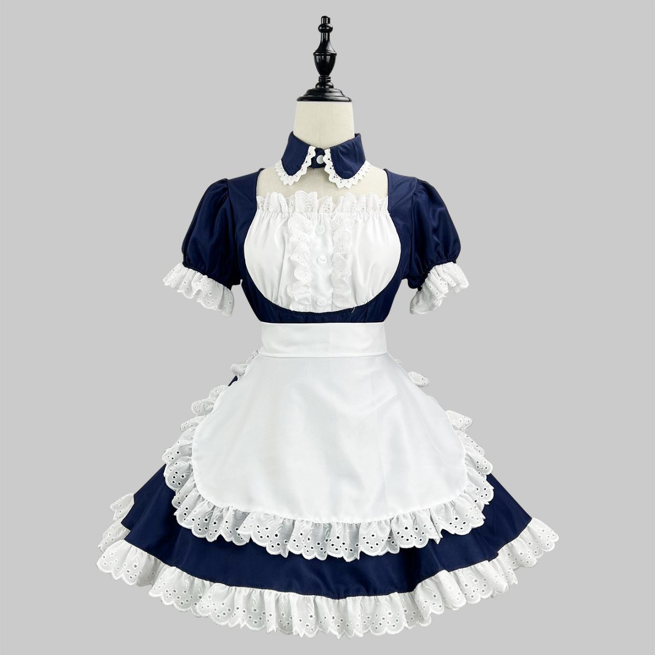 Anime Maid Cosplay Costume Dress For School Girls Maid Outfits Cute Lolita Dress Yc040