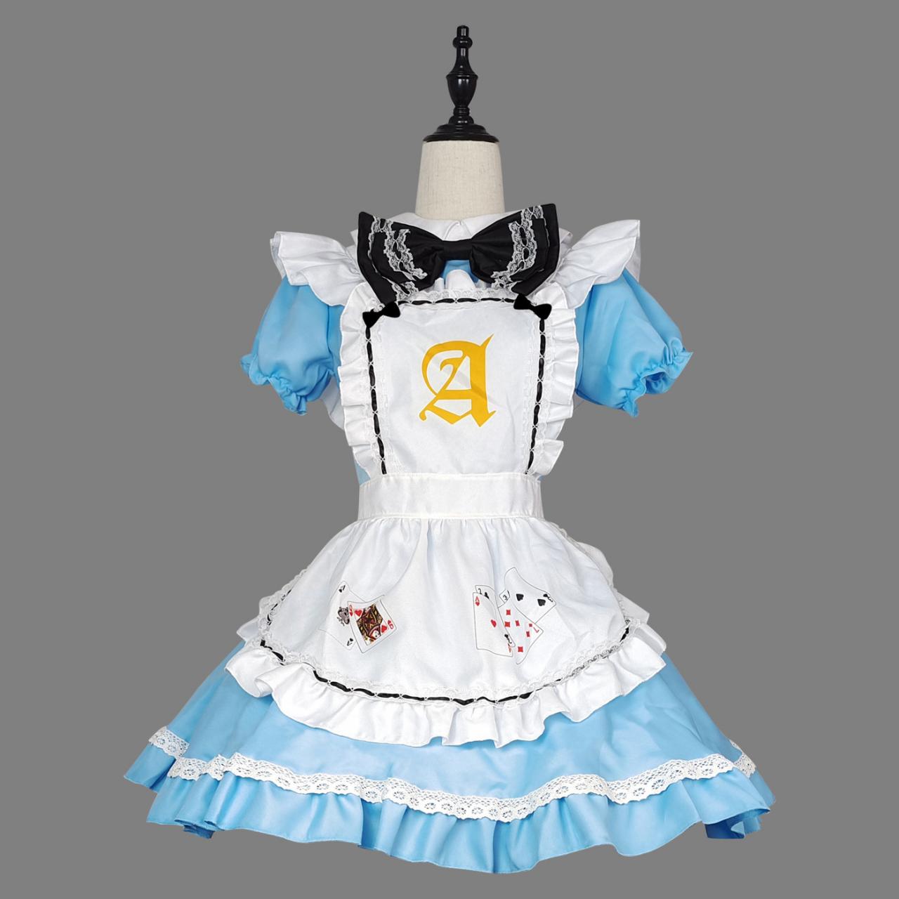Anime Maid Cosplay Costume Dress For School Girls Maid Outfits Cute Lolita Dress Yc045