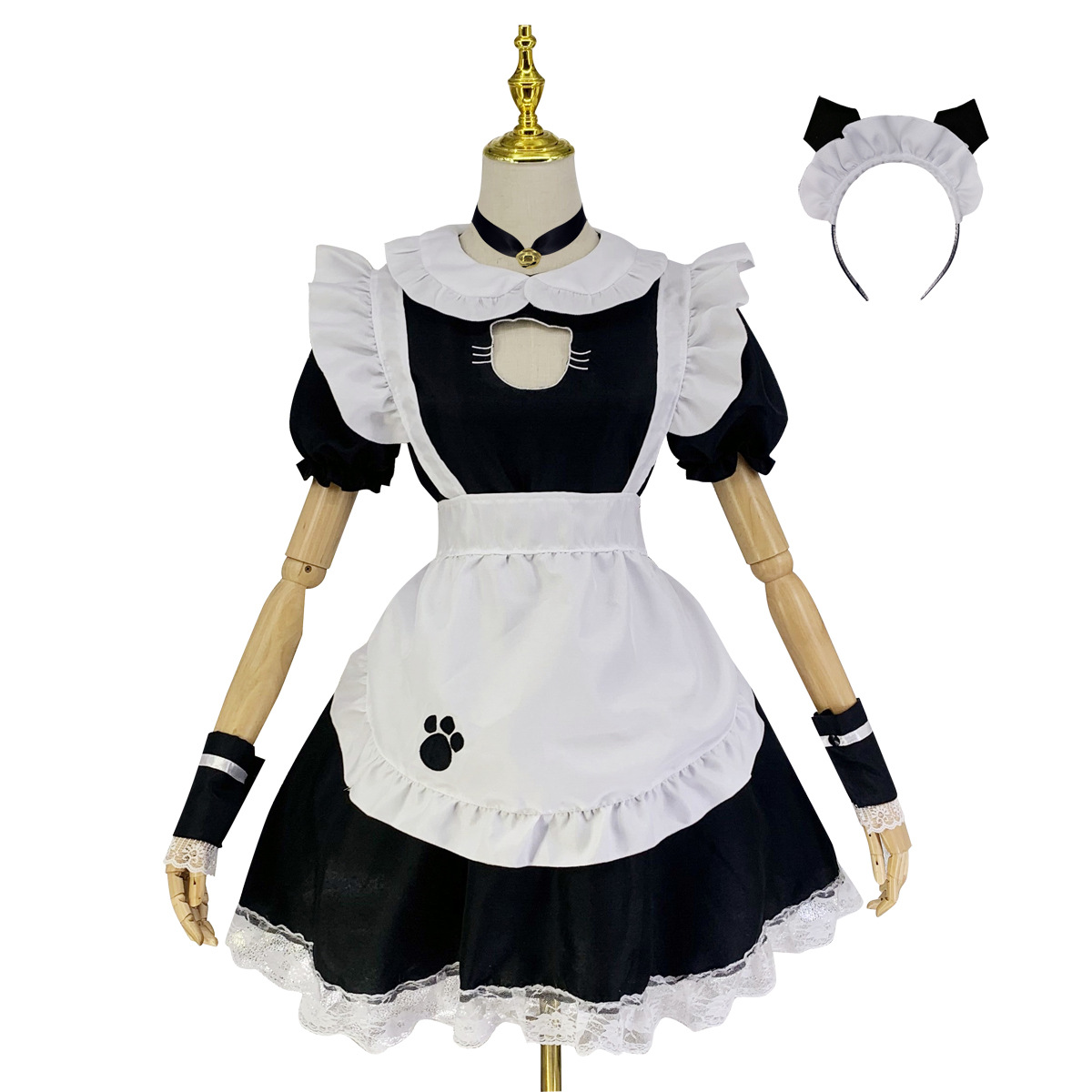 Anime Maid Cosplay Costume Dress For School Girls Maid Outfits Cute Lolita Dress Yc047