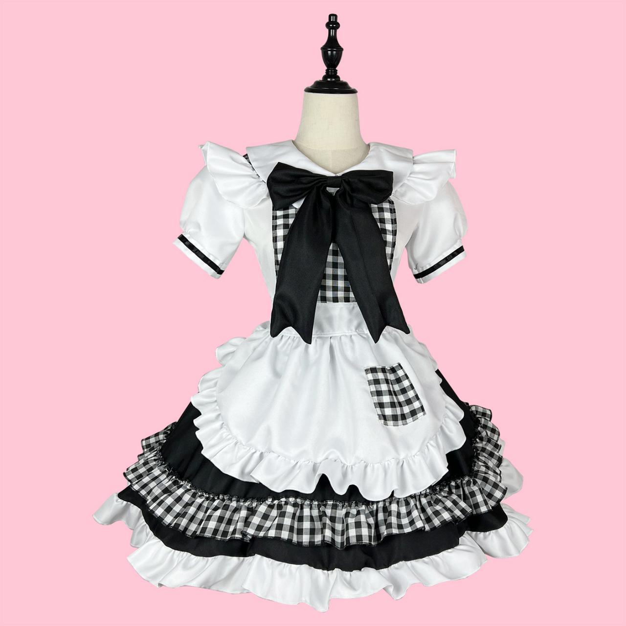 Anime Maid Cosplay Costume Dress For School Girls Maid Outfits Cute Lolita Dress Yc051