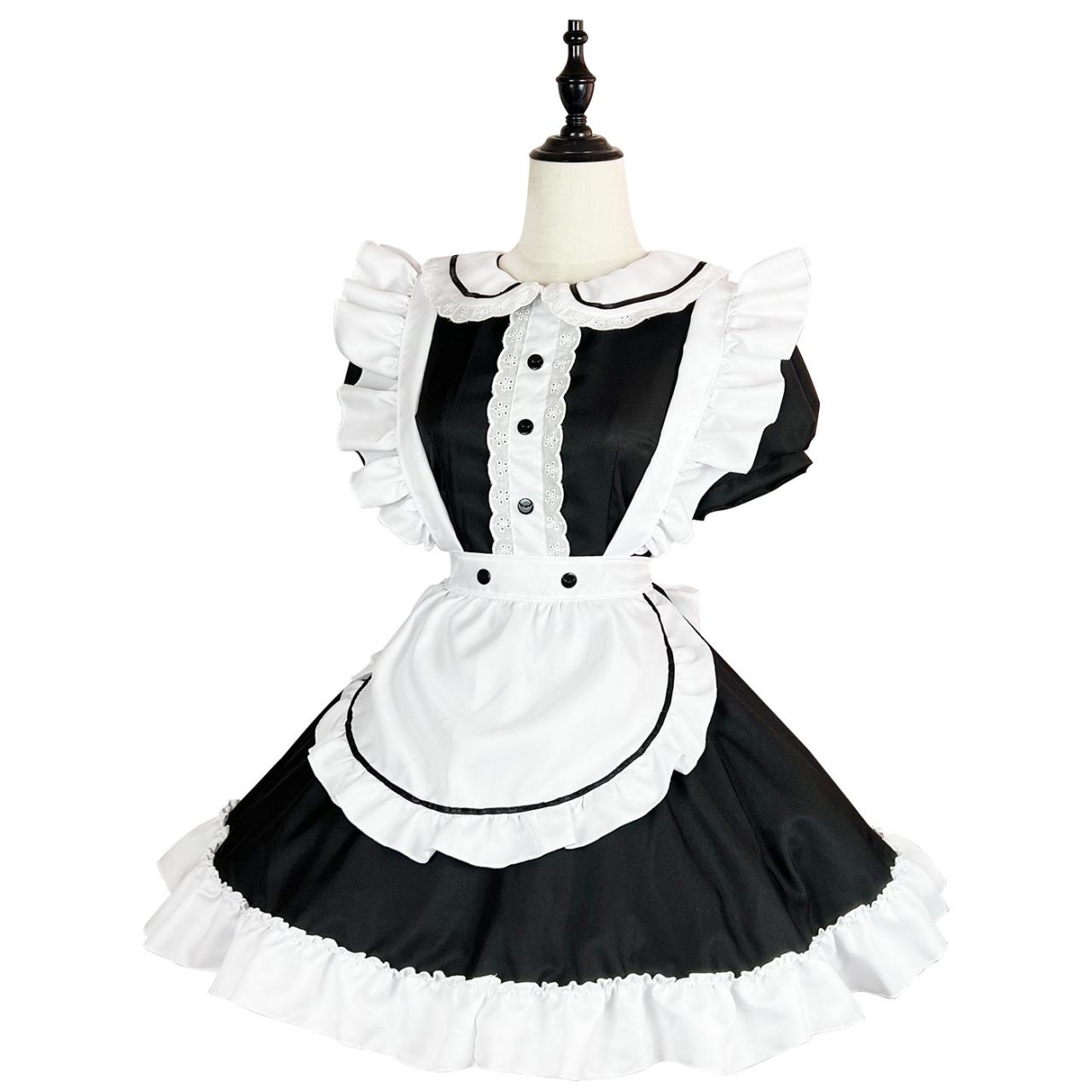 Anime Maid Cosplay Costume Dress For School Girls Maid Outfits Cute Lolita Dress Yc052