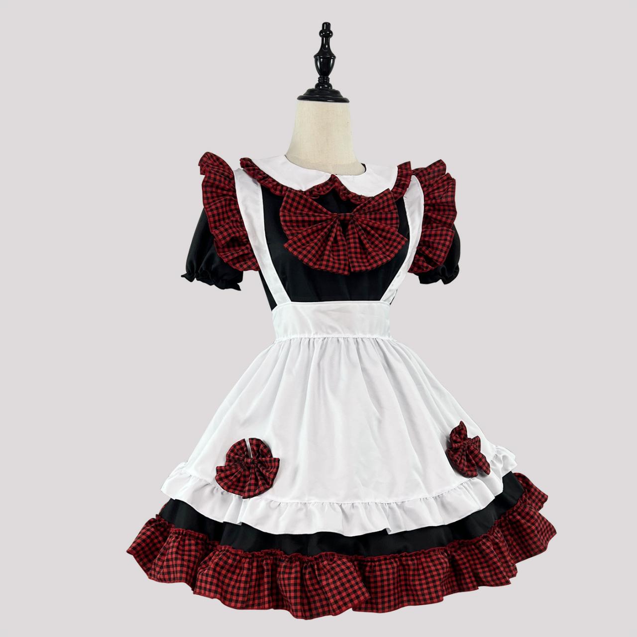 Anime Maid Cosplay Costume Dress For School Girls Maid Outfits Cute Lolita Dress Yc057