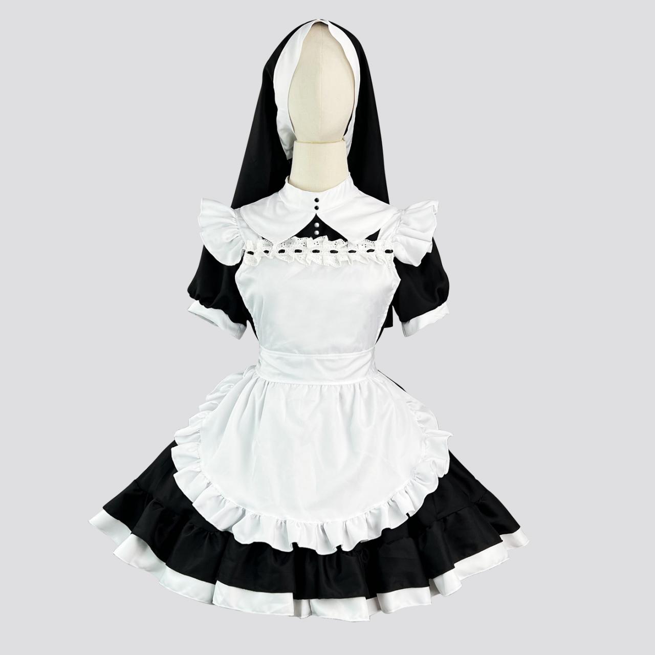 Anime Maid Cosplay Costume Dress For School Girls Maid Outfits Cute Lolita Dress Yc059