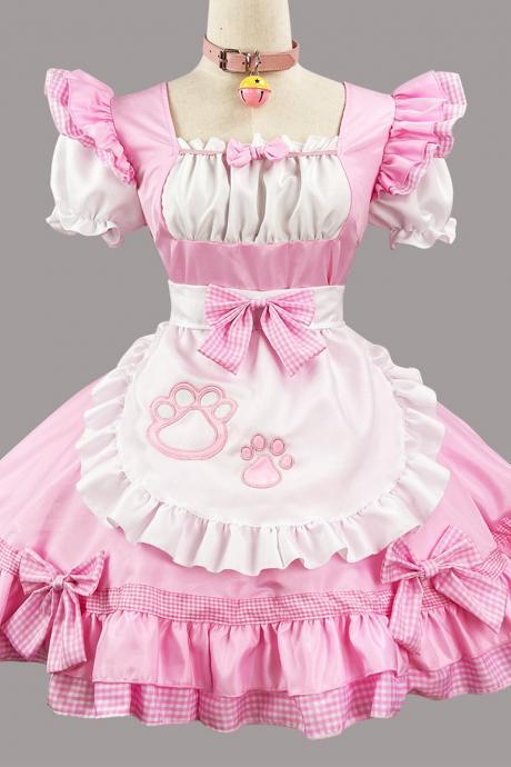 Anime Maid Cosplay Costume Dress For School Girls Maid Outfits Cute Lolita Dress Yc002