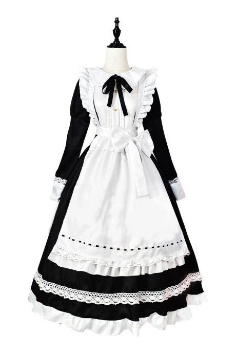 Anime Maid Cosplay Costume Dress For School Girls Maid Outfits Cute Lolita Dress Yc013