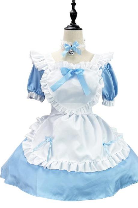 Anime Maid Cosplay Costume Dress For School Girls Maid Outfits Cute Lolita Dress Yc017
