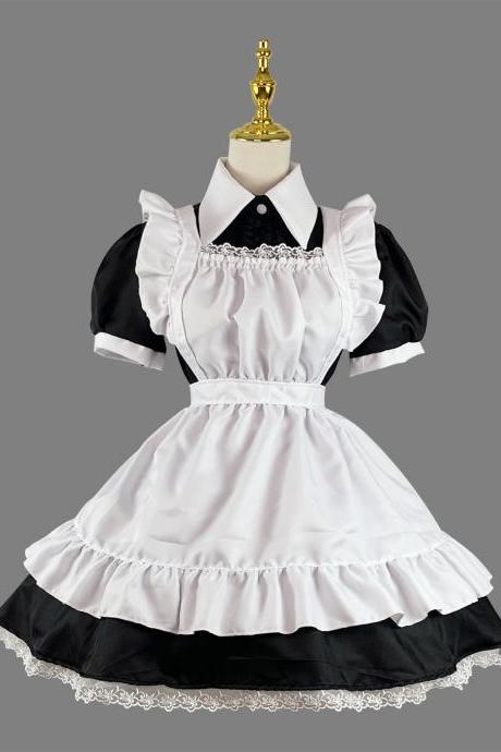 Anime Maid Cosplay Costume Dress For School Girls Maid Outfits Cute Lolita Dress Yc027