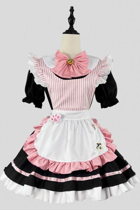 Anime Maid Cosplay Costume Dress For School Girls Maid Outfits Cute Lolita Dress Yc030