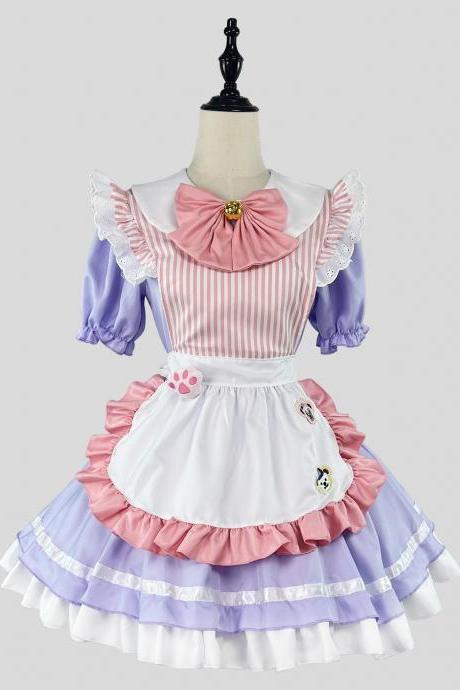 Anime Maid Cosplay Costume Dress For School Girls Maid Outfits Cute Lolita Dress Yc031