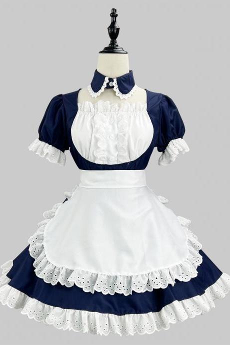 Anime Maid Cosplay Costume Dress For School Girls Maid Outfits Cute Lolita Dress Yc040