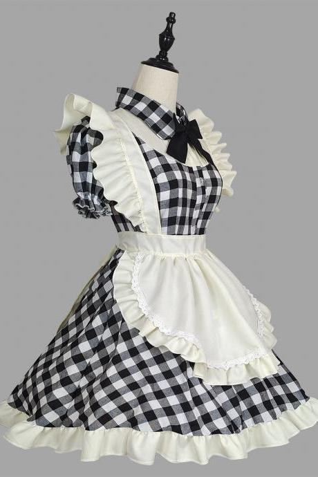 Anime Maid Cosplay Costume Dress For School Girls Maid Outfits Cute Lolita Dress Yc043