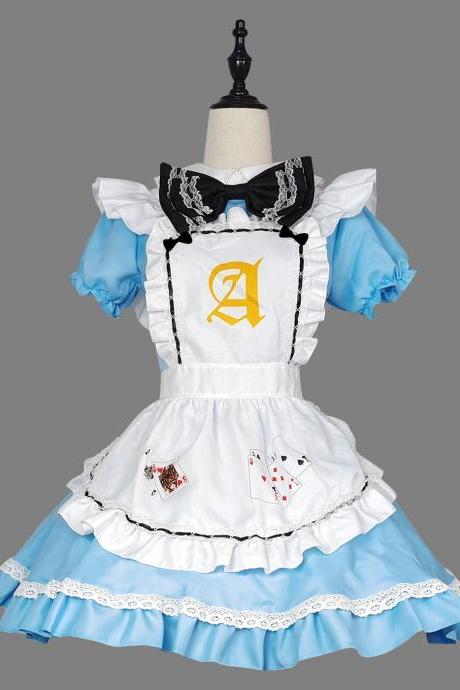 Anime Maid Cosplay Costume Dress For School Girls Maid Outfits Cute Lolita Dress Yc045