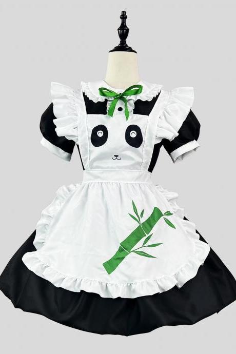 Anime Maid Cosplay Costume Dress For School Girls Maid Outfits Cute Lolita Dress Yc053