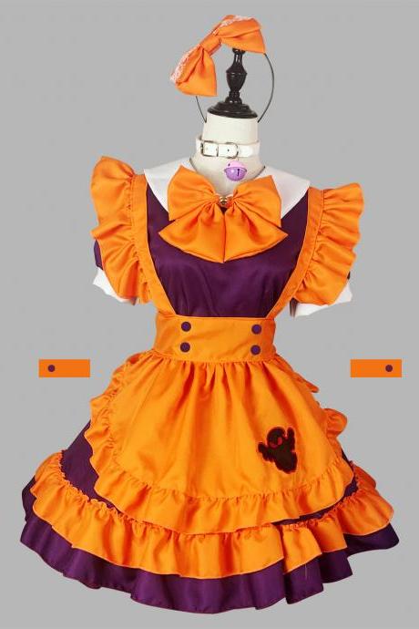 Anime Maid Cosplay Costume Dress For School Girls Maid Outfits Cute Lolita Dress Yc063